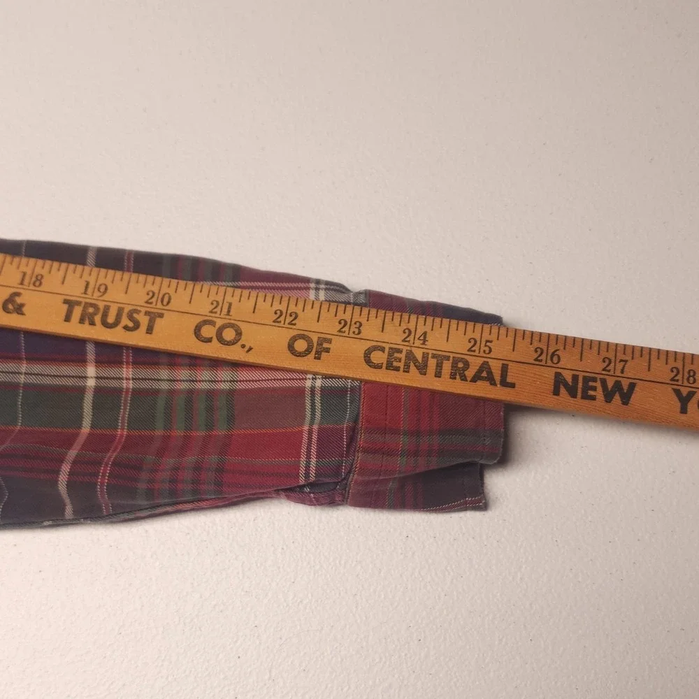 Polo Ralph Lauren Shirt Mens XL Multicolor Plaid Cotton Button Down